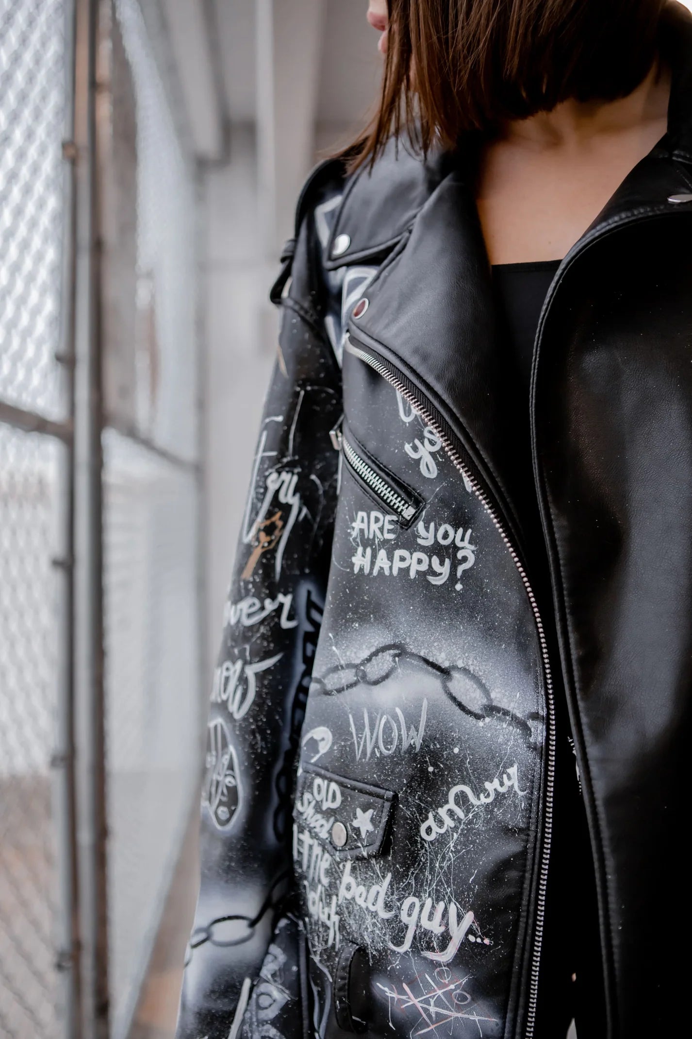 Handmade Leather Jacket "Nobody is gonna know"