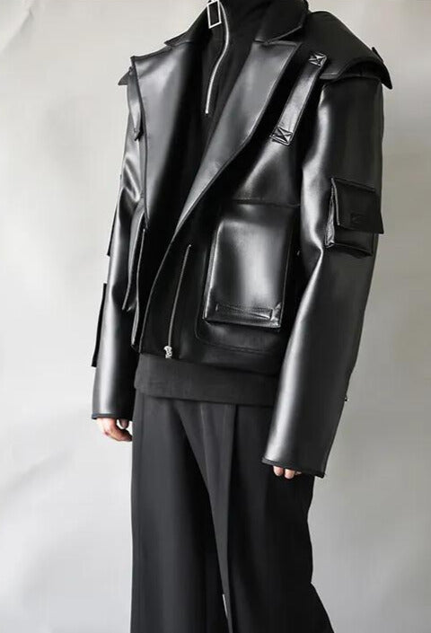 Black PU Leather Jacket