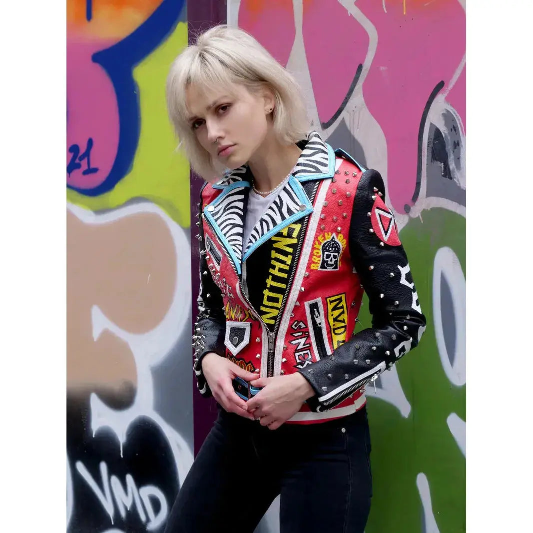 Anti-Conformist PU Leather Jacket