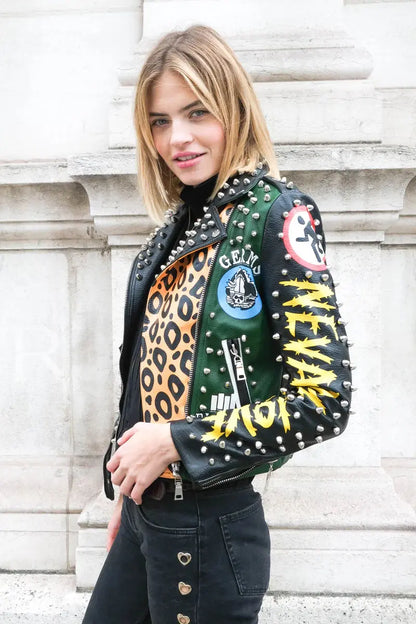 Freak Out PU Leather Jacket