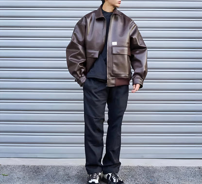 'SkeleSkin' Leather Jacket