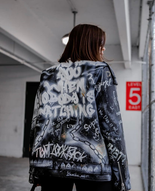 Handmade Leather Jacket "Nobody is gonna know"