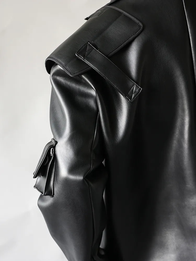 Black PU Leather Jacket