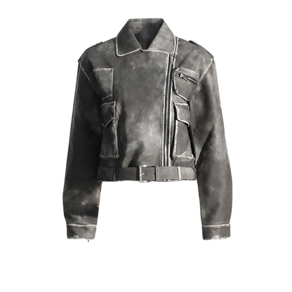 Vintage PU Leather Jacket