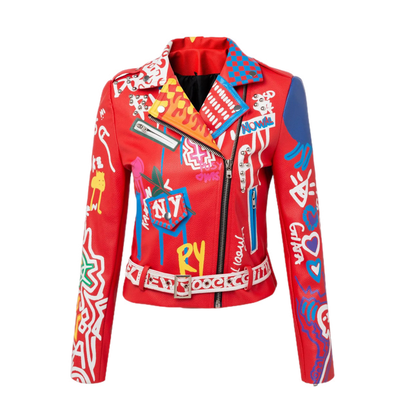 RogueGraf PU Leather Jacket