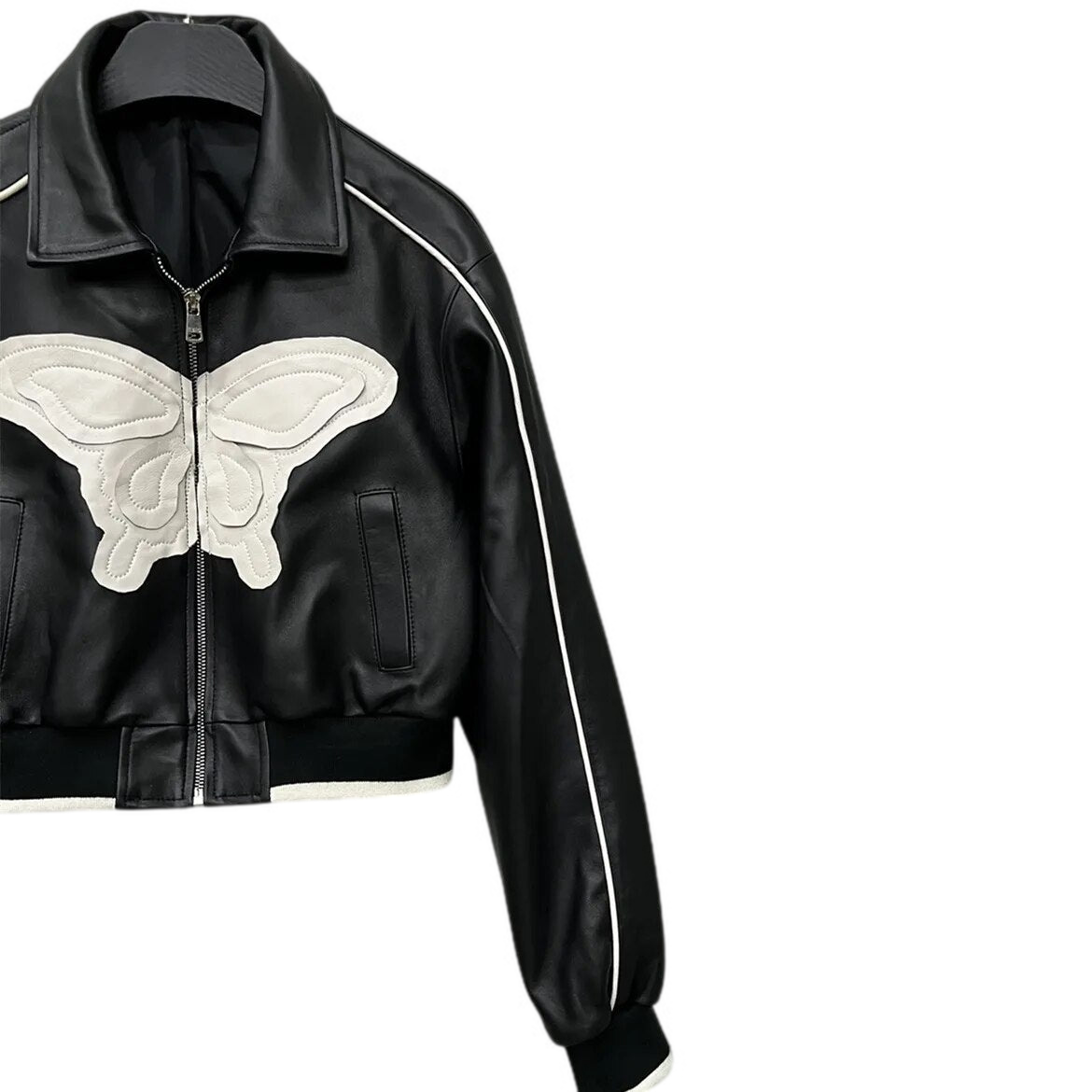 LIMITED EDITION Butterfly Dreams PU Leather Jacket