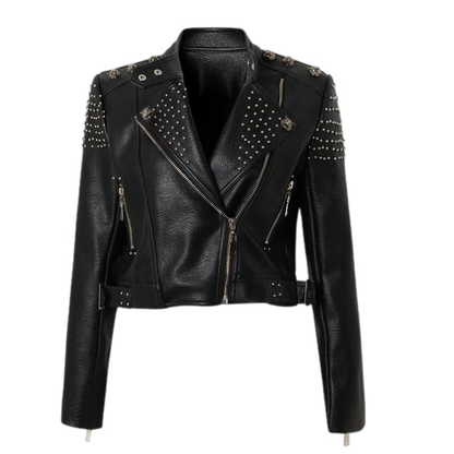 Tiger PU Leather Jacket