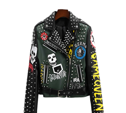 Freak Out PU Leather Jacket