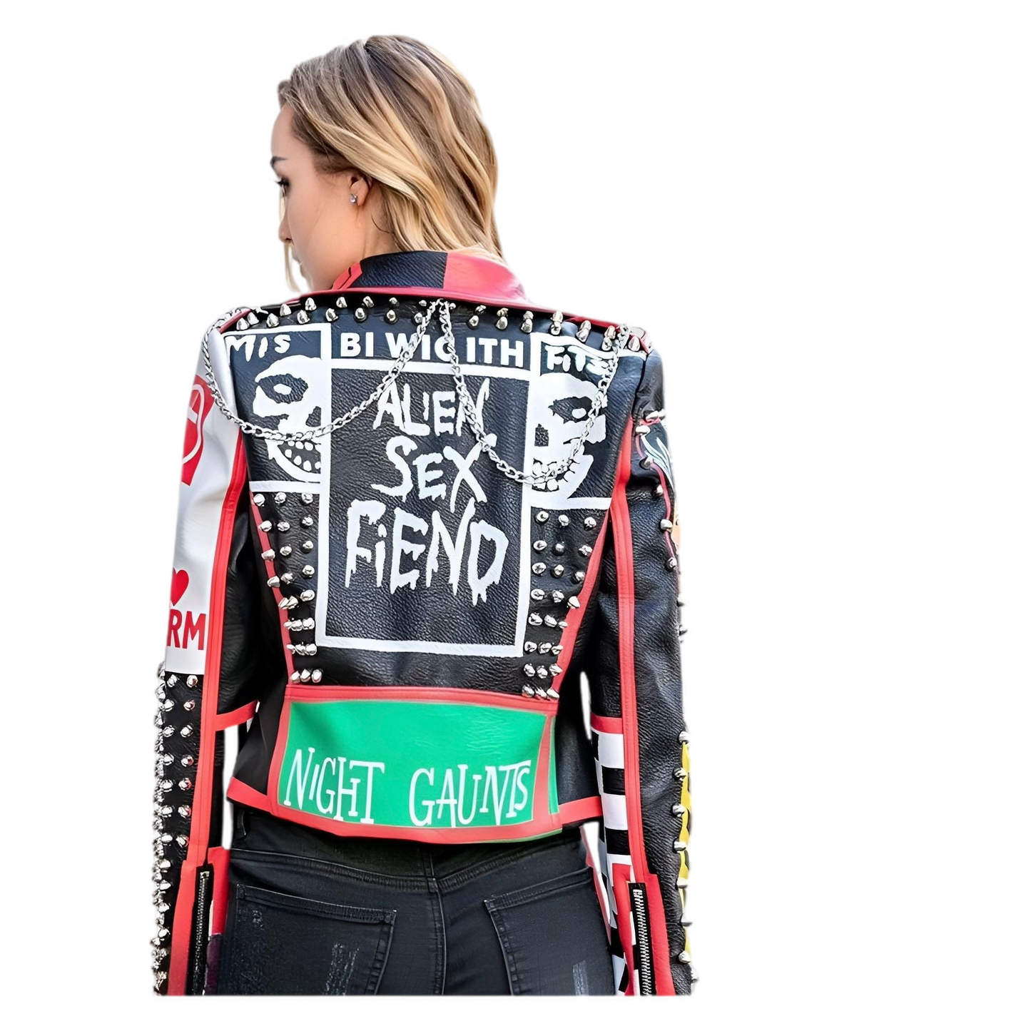 Alien Sex Fiend PU Leather Jacket