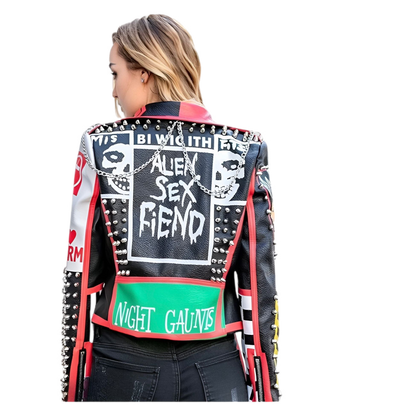 Alien Sex Fiend PU Leather Jacket