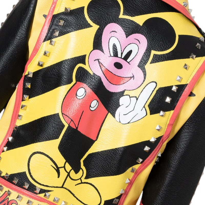 Mickey Mouse PU Leather Jacket